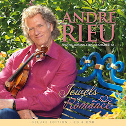 Das Bild zeigt das Albumcover von Andre Rieu - Jewels Of Romance