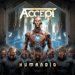 Das Bild zeigt das Albumcover von Accept - Humanoid
