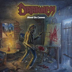 Das Bild zeigt das Albumcover von Darkness - Blood On Canvas